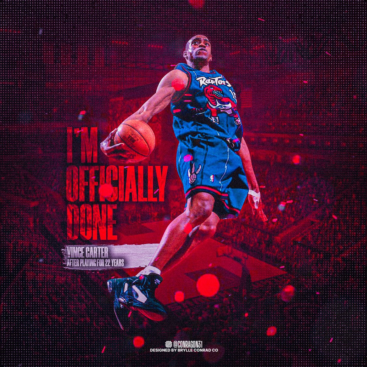 conragon31's tweet photo. Thankyou @mrvincecarter15 !

#basketball #sports #photoshop #design #ball #artworks #graphicdesign #nba #thisiswhyweplay #ballislife #nbafanart #vincecarter #vinsanity #thankyou #retired #official #carter #raptors #torontoraptors #atlantahawks #hawks #dallasmavs #dallas #mffl https://t.co/hMwukhYTA5