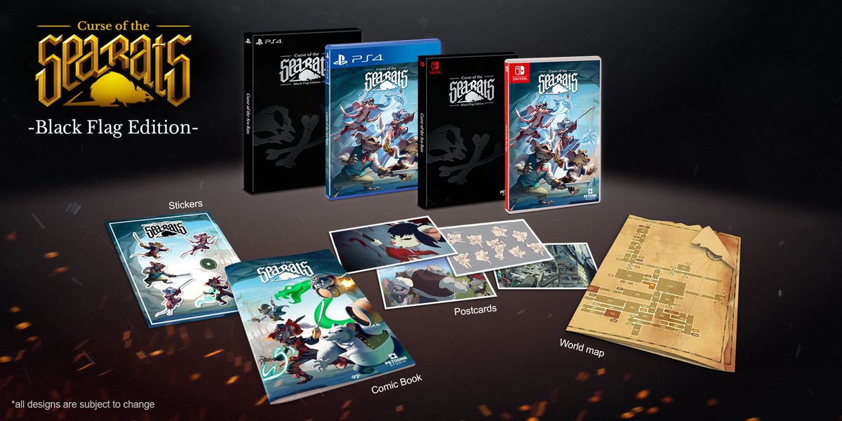 🎁 #GIVEAWAY
🏆 GET YOUR PHYSICAL COPY! 

✔️ FOLLOW <a href="/CurseRats/">Curse of the Sea Rats 🐭⚔️ | Now Available!</a>
✔️ LIKE
✔️ RETWEET

👉 Ends July 1
👉 3x units

Back us on #Kickstarter bit.ly/3fE1I66

#curseofthesearats #metroidvania #games #ratoidvania #pirates #contest #win #free #nintendo #switch #playstation #PS4