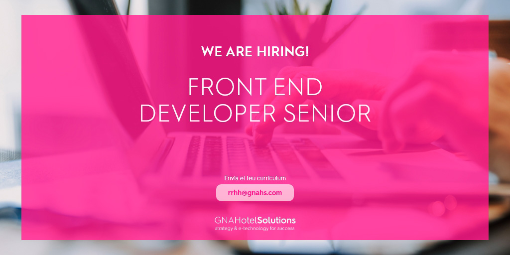 GNA_HS_'s tweet photo. 📢 Cerquem una persona per incorporar al departament de Front End Developer, per a realitzar tasques de front end.

Més info de l'oferta ➡ https://t.co/KmYV0Cl8Ie

Envia el teu CV a ➡ rrhh@gnahs.com

#wearehiring #ofertafeina #FrontEndDeveloper #FrontEnd https://t.co/ymCGDL58Mc