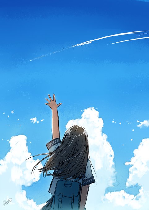 「飛行機雲 セーラー襟」のTwitter画像/イラスト(古い順)