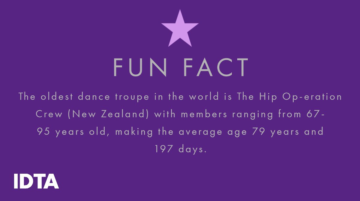 TheIDTA's tweet photo. Dance has been found to reverse the signs of ageing in the brain. This dance troupe shows that age has no limit when it comes to dance. 
#hipoperationcrew #streetdancecrew #dancefact https://t.co/LgUibLNVOe