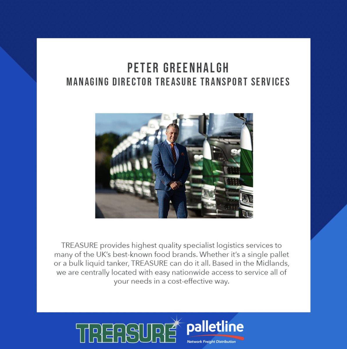palletline's tweet photo. Treasure Transport Services @Treasure_Group #Treasure#teampalletline #palletline #ItsInOurDNA #keepontrucking #keepingbritainmoving #contactourteamtoday #powerofpartnership #decisionmadeeasy #worthdiscovering https://t.co/1uyBuR0RoI