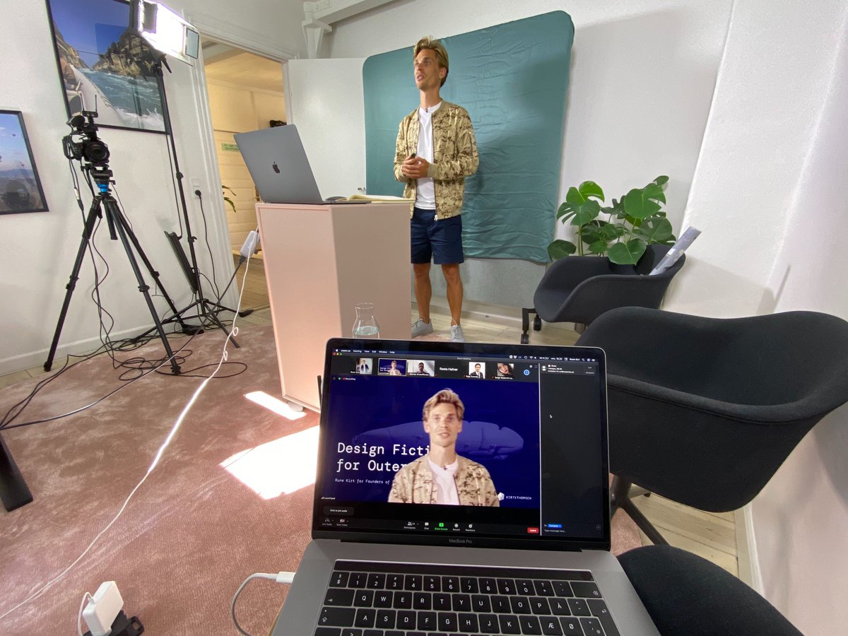 kirt_thomsen's tweet photo. Running a #VirtualWorkshop @ #SpaceBootcamp about how to bridge futuristic ideas into reality ⚡
Using @MiroHQ as our playground where everyone was able to sketch their visual #Scenarios, allowing them to easily envision how their #SpaceFutures will look like.
#fot2020virtual https://t.co/EAWZ9UFHGx