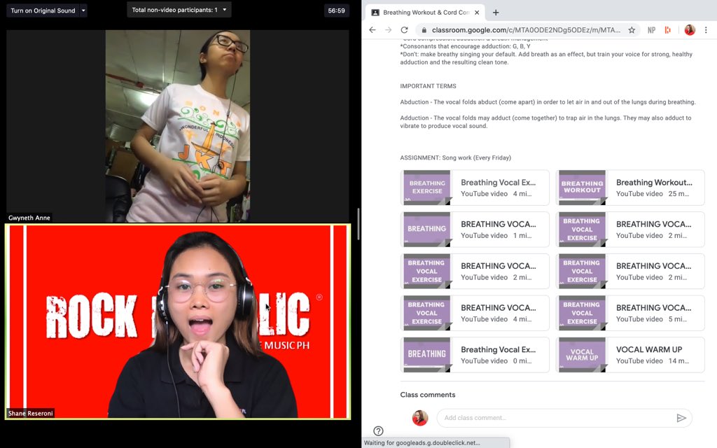 RockCebu's tweet photo. Our students having fun with their ONLINE Music Lessons! 👍 Enroll Now! Limited Slots only. Call/Msg 09173114588 or +63 905 522 1324 for more information. #TeamRockRepublic #WeBringMusicLessonsOnline 🎤🎹🎸🥁 https://t.co/W6BdpsL6TP