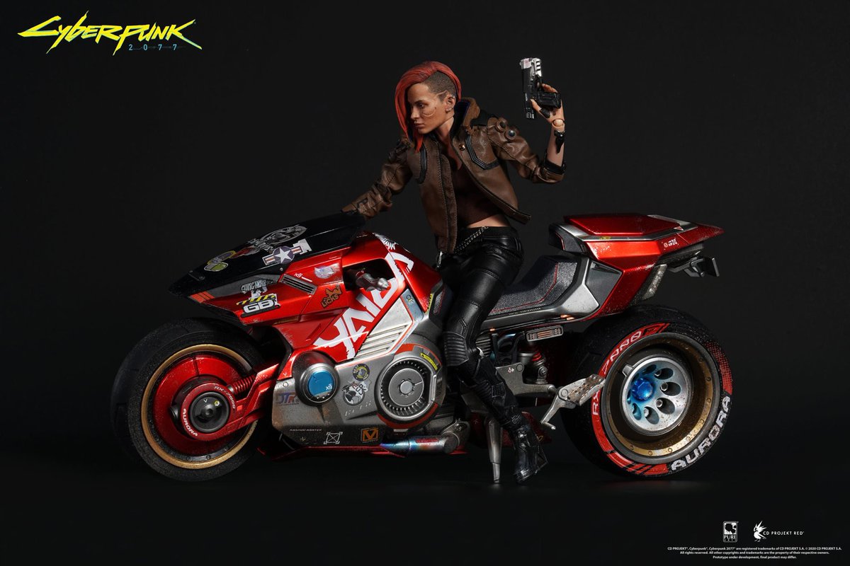 DerivStore's tweet photo. PureArts a dévoilé les visuels de la moto Yaiba que vous retrouvez dans notre packs avec les figurines V-Male et V-Female !
Elles sont juste magnifiques !
On a hâte de la découvrir en plein jeu :)
https://t.co/FM2vDCKiID
#derivstore #purearts #cyberpunk #cyberpunk2077 https://t.co/FXQvyCEXUU