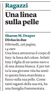 feltrinellied's tweet photo. Su @Internazionale si parla di #DivisaInDue di #SharonMDraper https://t.co/lP5X1Oj6Uh