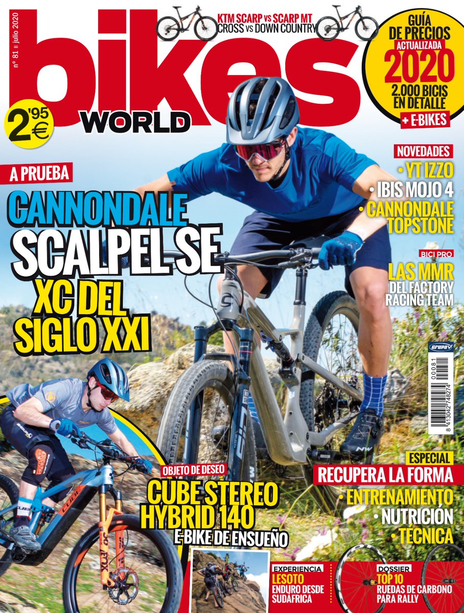 BikesWorldMag's tweet photo. Ya está a la venta el número de julio de Bikes World, con la espectacular @RideCannondale Scalpel SE como protagonista en la portada. Puedes leer aquí todo el contenido de este mes. https://t.co/nxaO55te3h https://t.co/1BFTBmEjR7