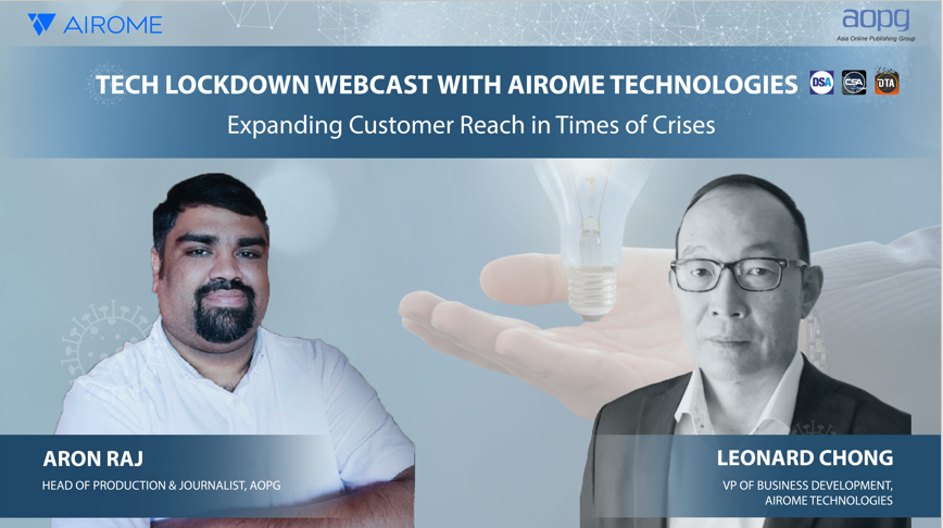 airometech's tweet photo. How digital banking and the financial industry are reforming, during and post COVID-19?
Leonard Chong, VP of Business Development, discussed on the Tech Lockdown webcast ways to improve digital offering to customers: https://t.co/C2pCXahYZK
#DigitalTransformation #AIROMEtech https://t.co/t9eZr60MZt