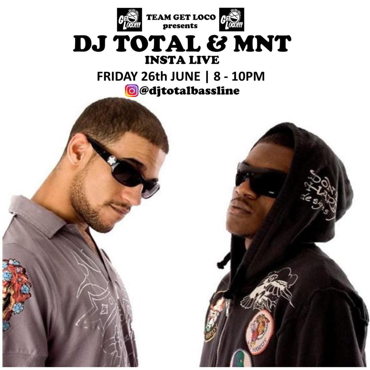 MntMusic's tweet photo. Tonight on @DeejayTotal Instagram live 8pm - 10pm #TeamGetLoco Bassline special!!!β½β½β½πππ https://t.co/UqsDtz4Ykx