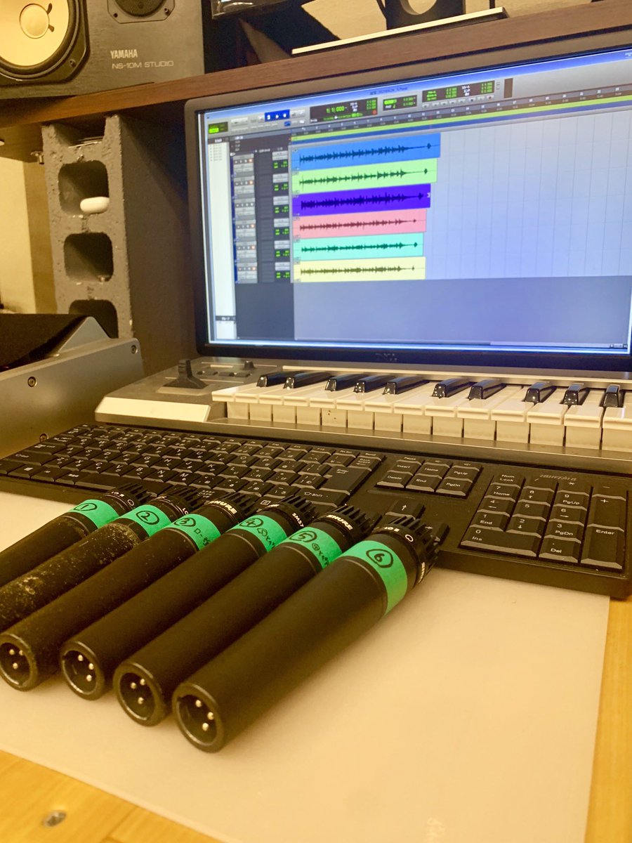 ASB_gt_vo's tweet photo. 久々にSN57の個体差をアコギ収録でチェックしてみた。旧ロゴと新ロゴで音が違う！1,2の旧ロゴマイクはダイナミクスがよく、ちょっと歪みっぽい？NEVE的な？3の旧ロゴはおかしい。めちゃローミッドがでる。4-6の新ロゴは綺麗な音ですがやはり個体差はありますね。おもろー！
#RSESTUDIO https://t.co/Zb2n4TXnuw