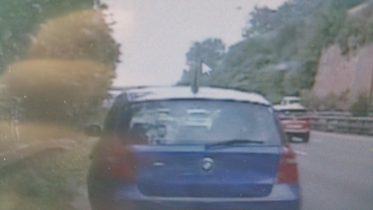 gmptraffic's tweet photo. #ZME41 on patrol on the #M60 in #Stockport observed the driver of this vehicle on their mobile phone. They were so wrapped up in their conversation they did not notice the liveried police vehicle alongside observing. TOR issued. #wrongfortheroad #fatal5 https://t.co/jBJ8Irfoib