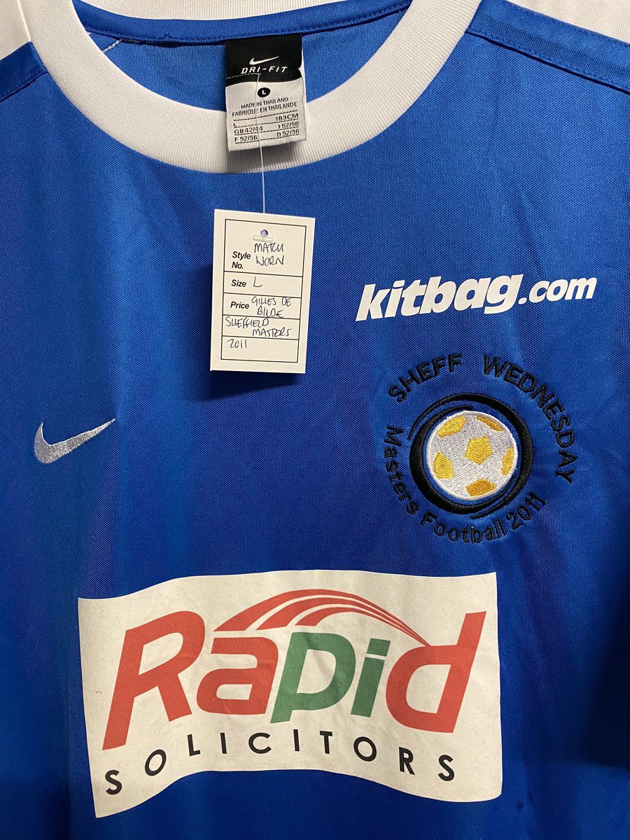 wedwarehouse1's tweet photo. In the Warehouse.... #matchworn #Swfc #sheffieldwednesday Gilles De Bilde #masters2011 #footballshirt π¦π¦ https://t.co/edZLKINmvI