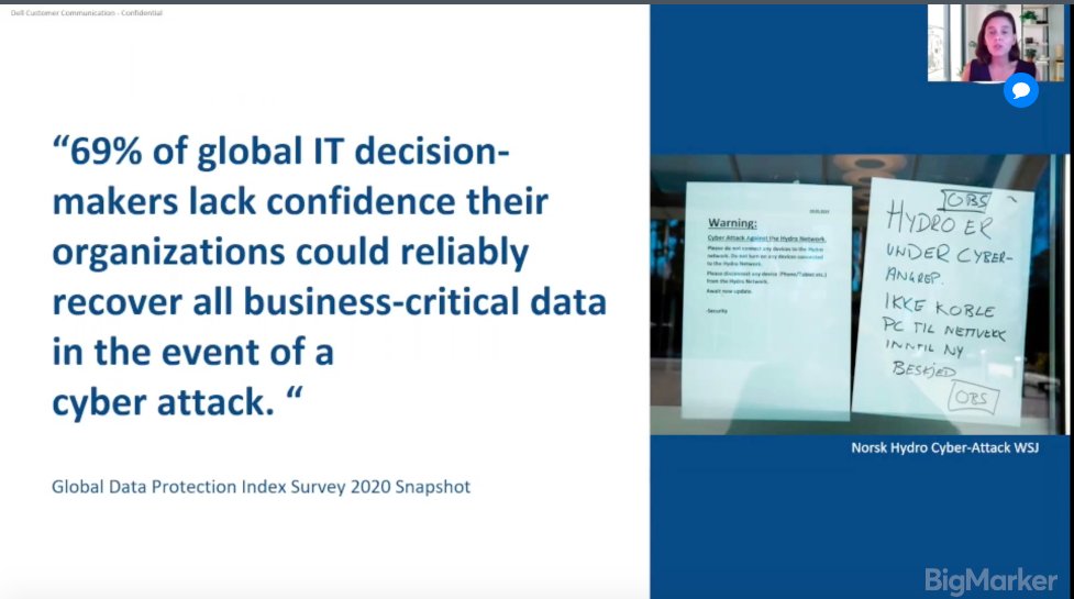 There's a lack of confidence in business leaders when it comes to cyber resilience - we need to build that resilience <a href="/Elizabeth_G___/">Elizabeth Green</a>
 #WatwDIL2020 #WeAreTechWomen