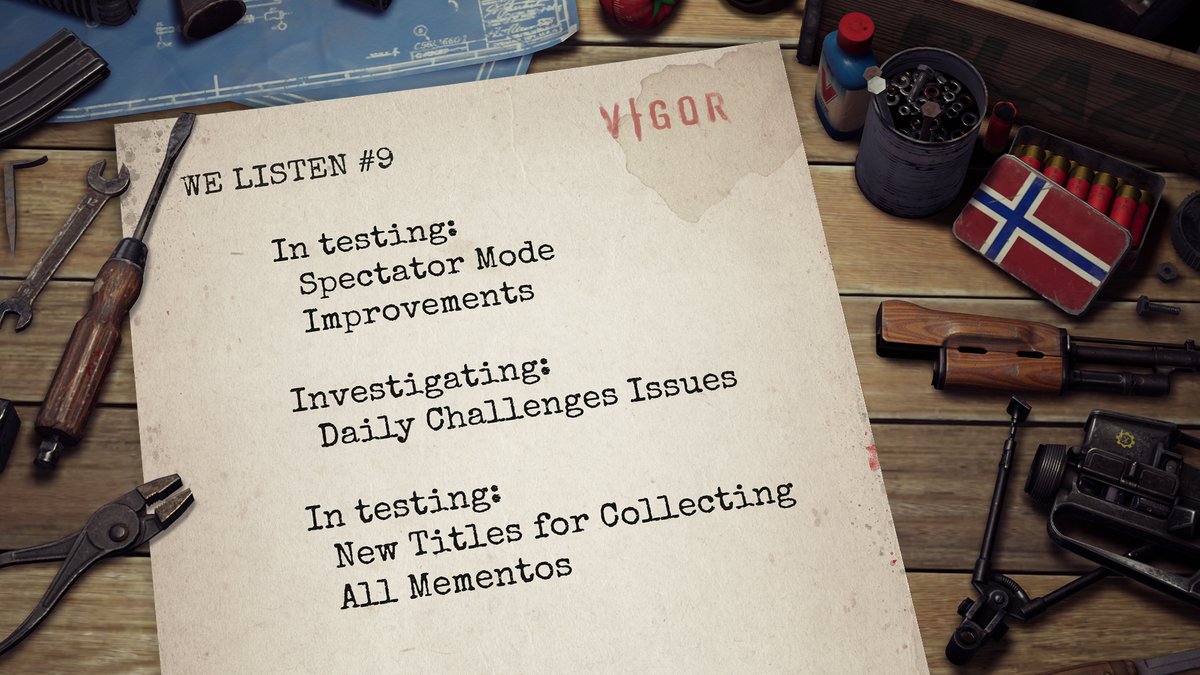 vigorthegame's tweet photo. #VigorTeam Feedback Report #7 is here! Tomato
This time it is our current work in progress and issues we are investigating. Thank you for your feedback and fast reports as always!
#VigorGame #Xbox https://t.co/1Ic1jUOUbj