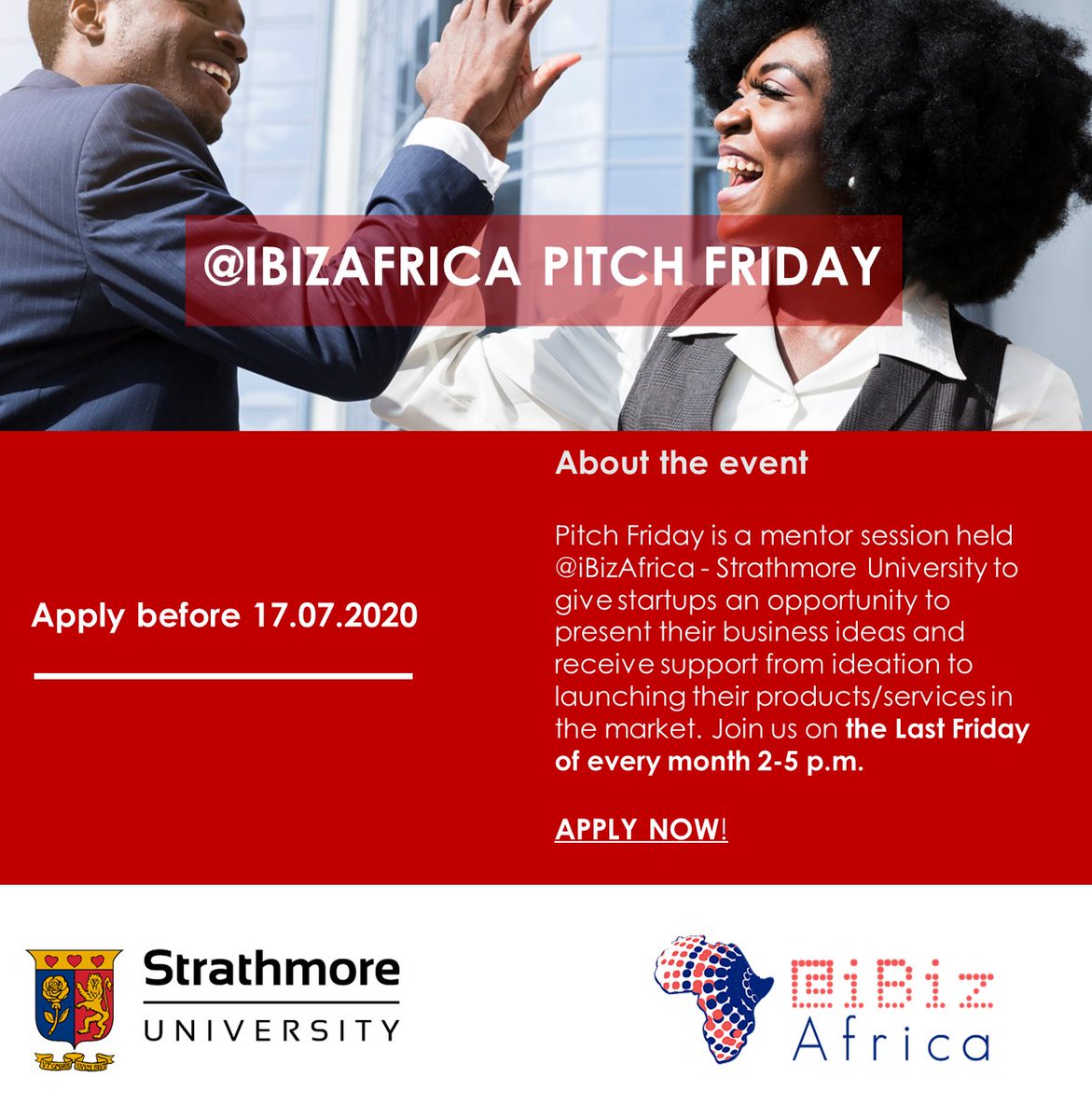 iBizAfrica's tweet photo. We are live now!
Are you are an #entrepreneur or #startup seeking to take your #businessidea or #business to the next level? Join us on our next #virtualpitchfriday on the 31/07/20.
Click the link to register : https://t.co/RtomiMsxAy
Details below👇 https://t.co/BksEOjbILP