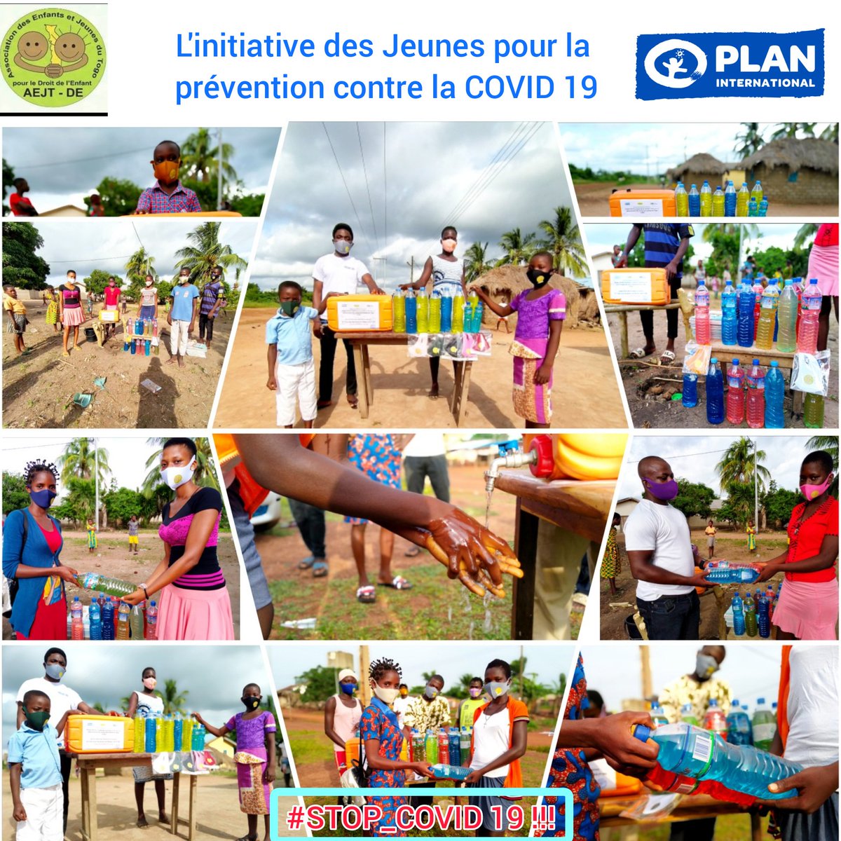 AejtD's tweet photo. Distribution de savons liquide, des cache-nez et des dispositifs de lavage des mains dans différentes communautés( BATOUMÉ-AMANGOTIDÉKÈ-DZOLO...) pour continuer la prévention contre la COVID 19 grâce à l'appui financier de Plan International Togo.
@Plan_Togo 
@PlanIntTogo 
@MAEJT https://t.co/PAOHHRfGtS