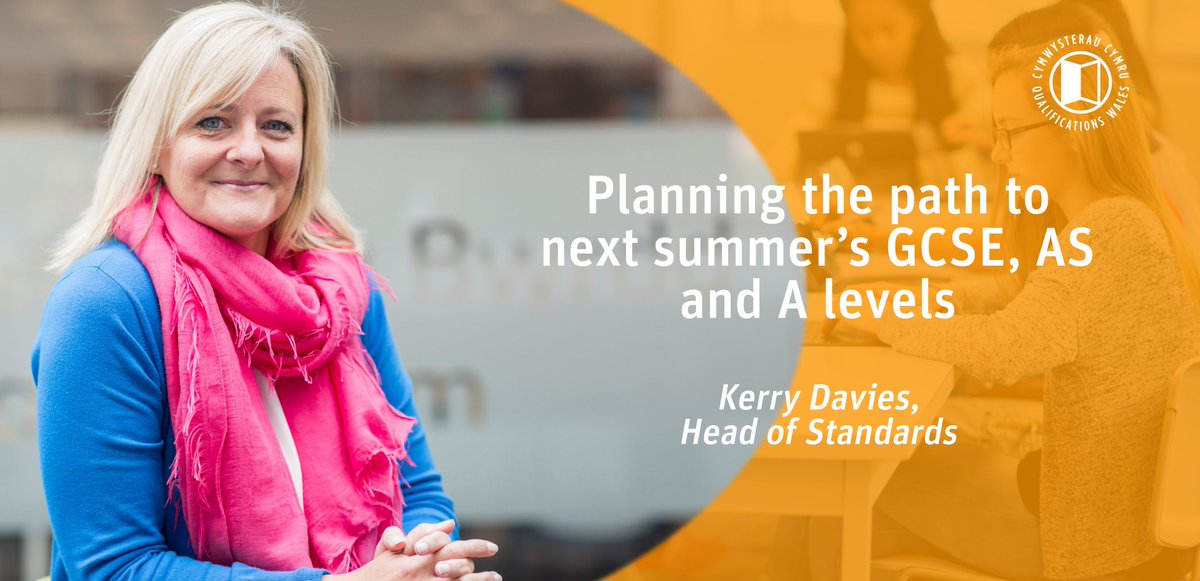 quals_wales's tweet photo. 🖋️ Kerry Davies, our Head of Standards, has provided an update on the path to next summer’s GCSE, AS and A level exams, outlining some of the options being considered.

Read her new blog here – https://t.co/ZCHNjT4n2d https://t.co/ZriDRw0IXI