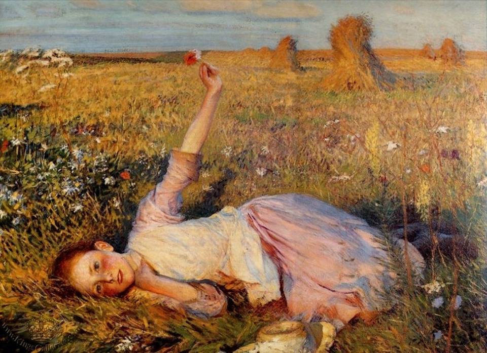 Evening Song, 1893 George Clausen (British painter) 1852 - 1944.
