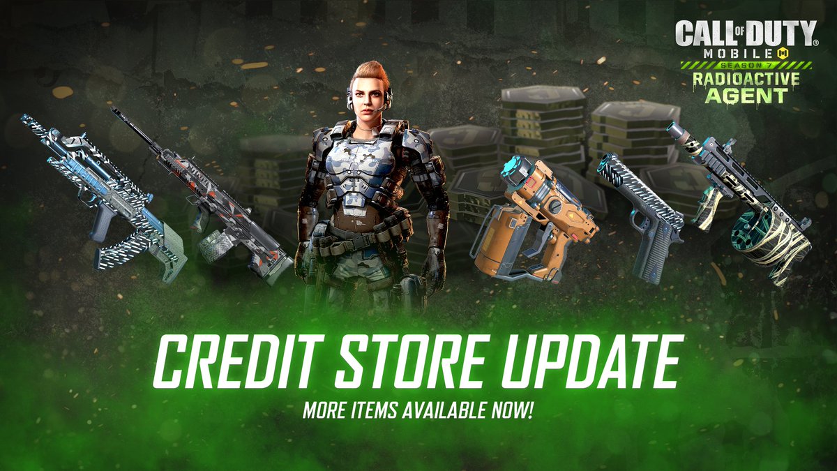 PlayCODMobile's tweet photo. 🆕 New weapons have been added to the #CODMobile Credit Store! Available NOW!

◾ Battery - Arctic
◾ Trap Master - Battle Royale Class
◾ MW11 - Mechanized Rain
&amp; more! https://t.co/OI5M6BVmvT
