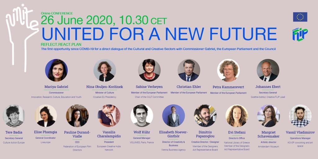 cccvrcak's tweet photo. The #CreativesUnite Online Conference just stared where Minister @NObuljen gave an overview of the State of play concerning measures and initiatives taken during #HRPRES emphasising the importance for the #CCS to act united. Live🔴: https://t.co/0Xw99e8Cb4 @CreativeFLIP_EU https://t.co/zSNk391ziw