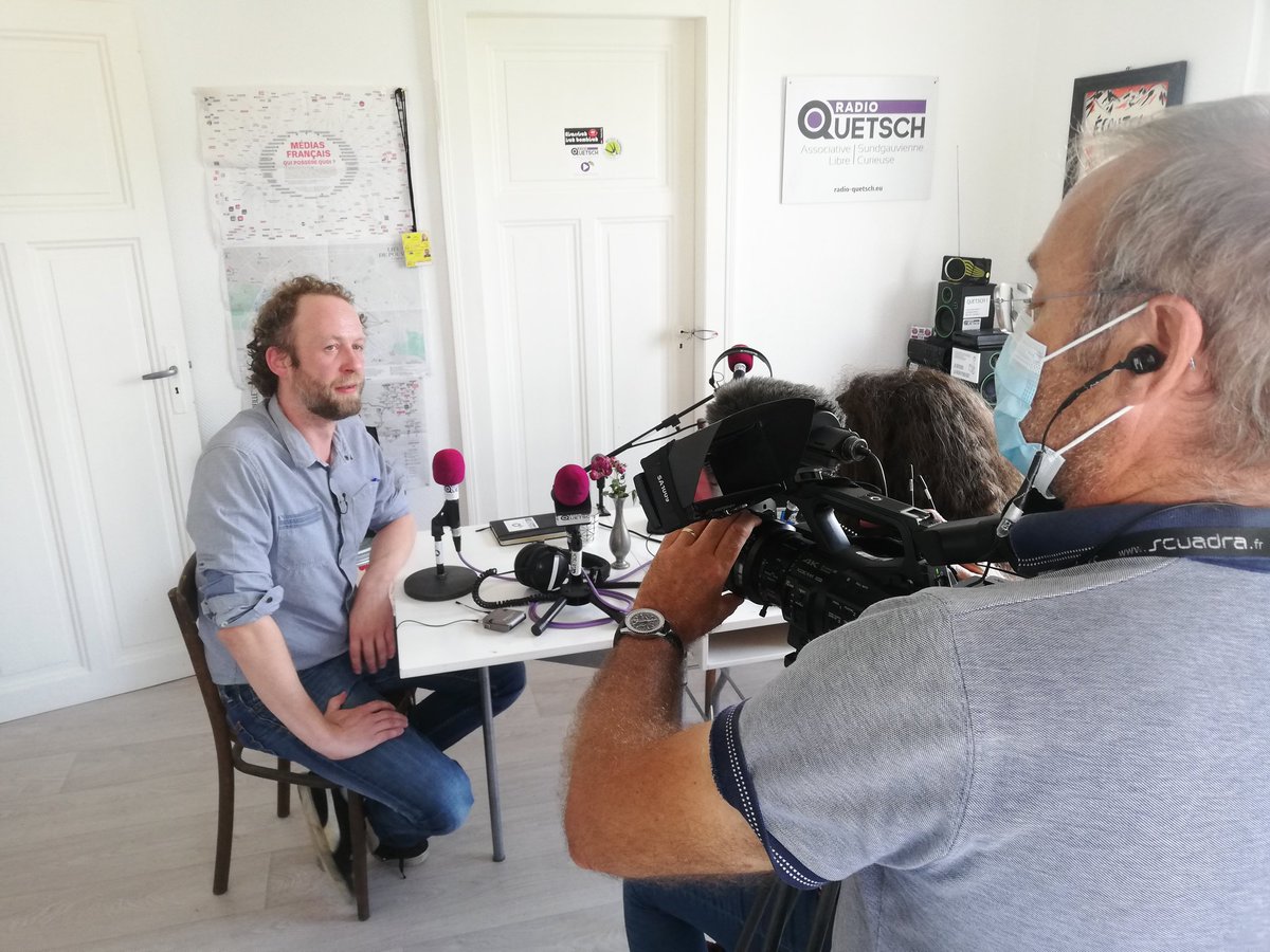 RadioQuetsch's tweet photo. Tournage #rundum @RadioQuetsch @F3Alsace at #sundgau #radio #elsassisch #elsassischnow #altkirch #dannemarie #ferrette https://t.co/9mdWHxWZzT