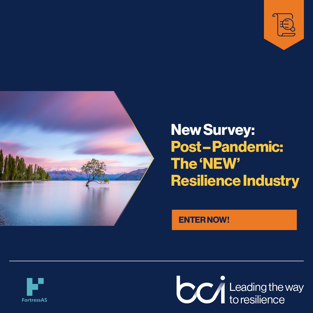 Our latest #survey The Future of the #businesscontinuity Industry Post- #Covid19 is now available to enter! Follow the link to have your say what they think the industry will look like in the months and years to come: bit.ly/3i1g3uE
Sponsored by <a href="/fortressas/">Fortress AS</a>