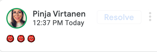 Me every time <a href="/rikupmm/">Riku Mikkonen</a> misspells the word blog post (as "blogpost" if you must know) 😂