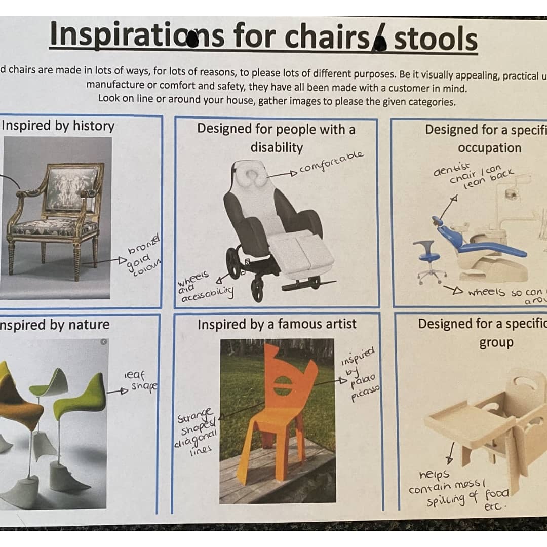 Wath_ArtDesTech's tweet photo. Weel done to Abi Myers for working so hard on her #gcse #designandtechnology coursework chair project. It's looking amazing! #teamwath #creatorswillcreate #artinlockdown #designinlockdown #year10 #dedicated #proud https://t.co/JKEag0W28z