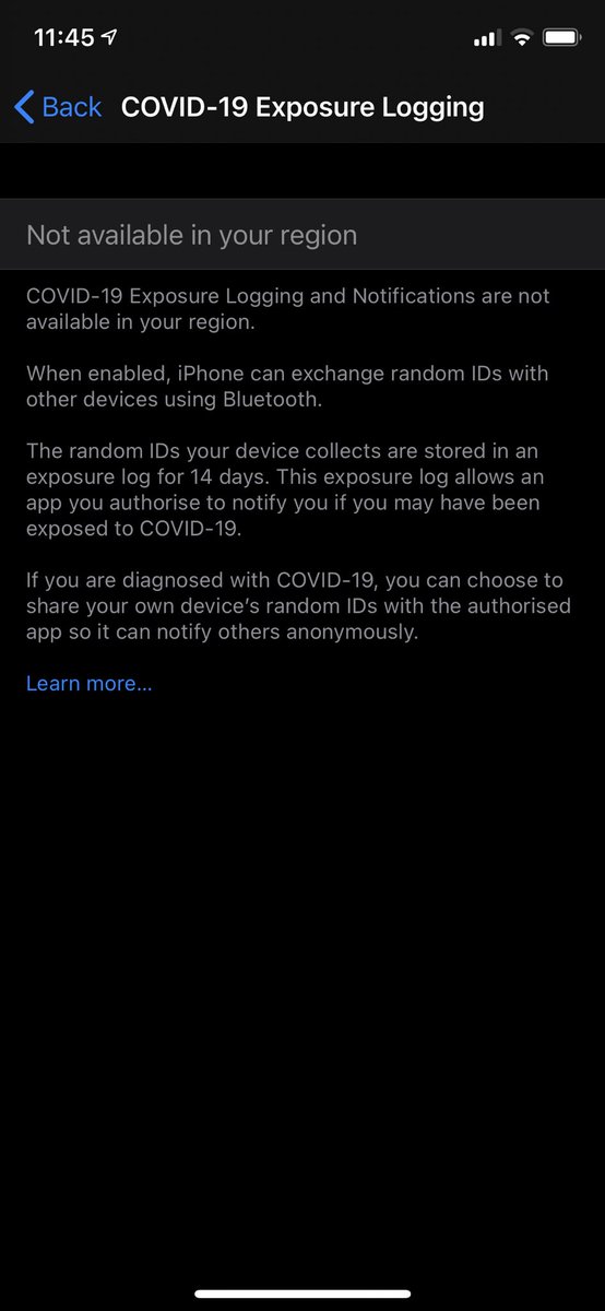 MrPReimers's tweet photo. The #iOS14DevBeta1 doesn’t allow me to use the #SwissCovidApp in #Switzerland 🤔

@Apple is there a reason this feature is not available in #Switzerland? https://t.co/LSYdXREtWd