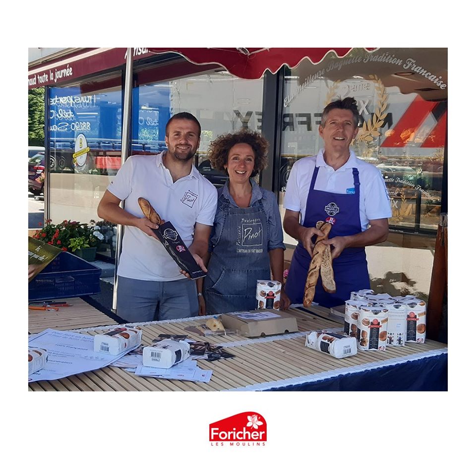 [Baguette #BAGATELLE chez NOS CLIENTS] 
 ➡️  la #Boulangerie #Patisserie de Sébastien Pinot de #Ramonchamp (88) vient d'être labellisée pour sa baguette de tradition française. 
foricher.com/demarche-label…
#foricher #meunier #engagement #artisanat #boulangerie #tradtion #baguette