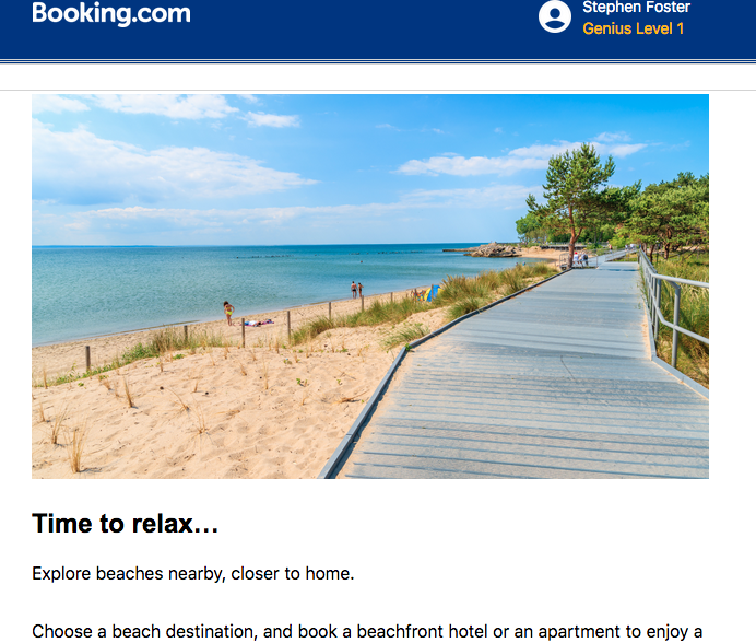 and I get this cr*p from <a href="/bookingcom/">Booking.com</a>  after yesterdays fiasco on beaches around Britain...