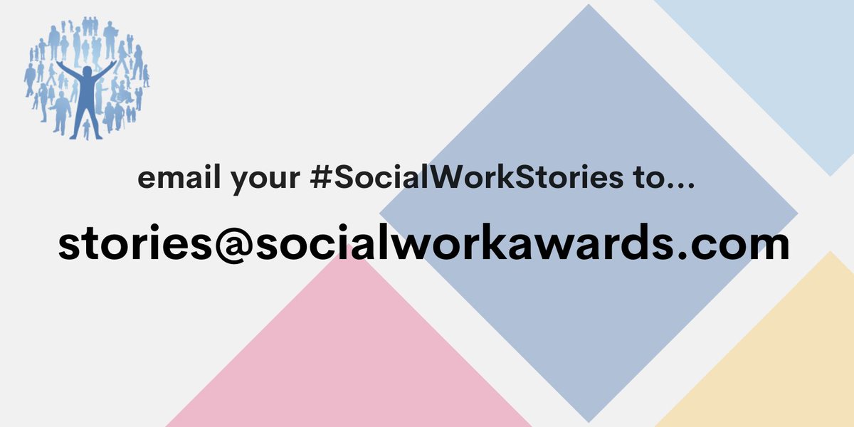 socialworkaward's tweet photo. What would you tell someone about the impact social workers can have on people, day-in day-out?

Through sharing your #SocialWorkStories, you can help to shine a light on all the positive #socialwork taking place in our communities https://t.co/s95vba7q18