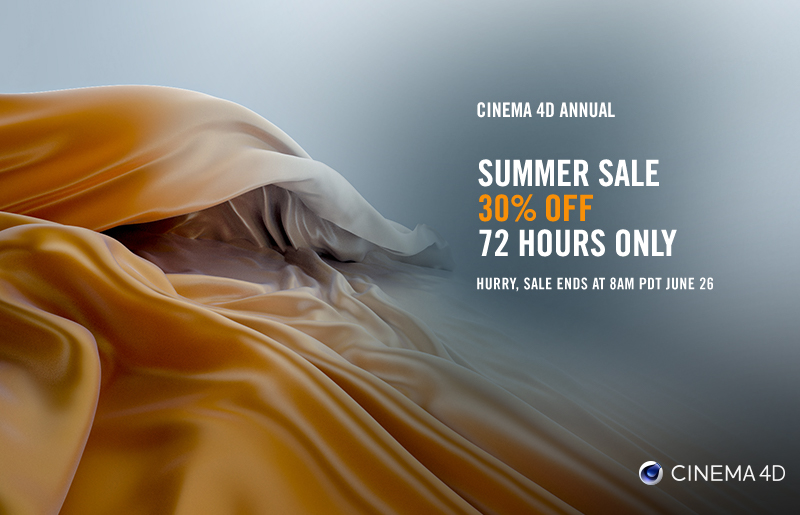 MaxonRedGiant's tweet photo. ⚡Cinema 4D is the perfect package for all 3D artists who want to achieve breathtaking results fast and hassle-free.⚡ 

Get 30% off C4D and C4D+Redshift annual subscriptions for 72H ONLY! 

Full info: https://t.co/5PggBWJrUR

#C4D #Cinema4D #MaxRedSummerSale https://t.co/Wkb0WhI4w1