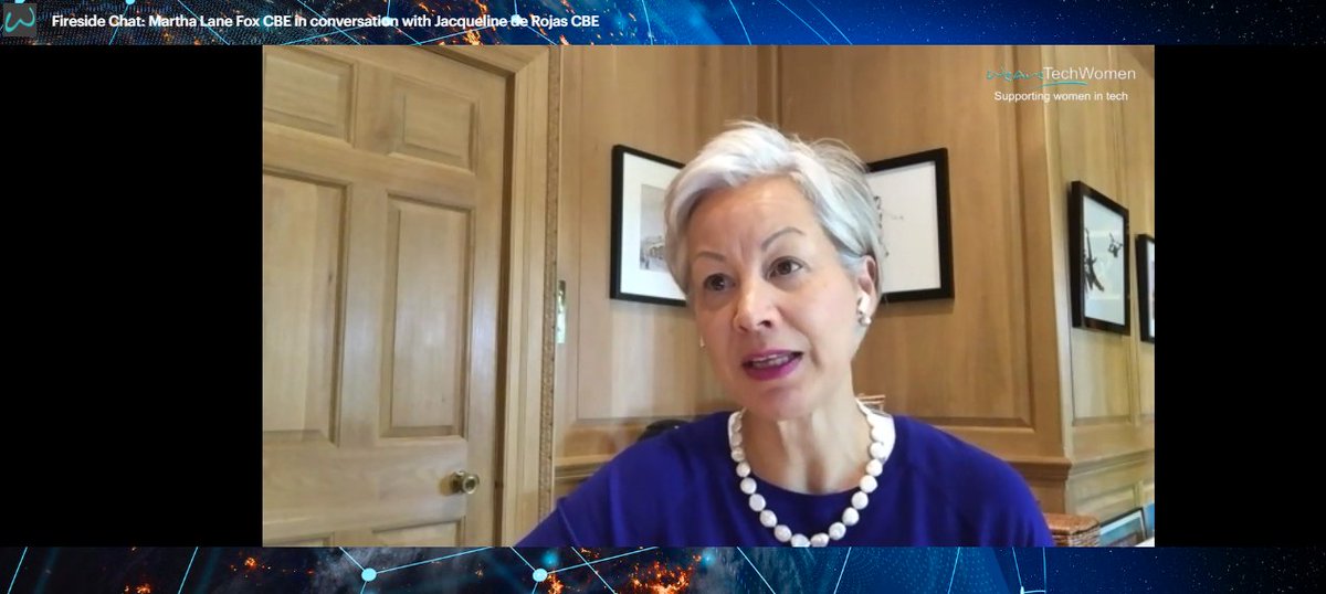 WeAreTechWomen's tweet image. &quot;Great companies are borne out of crisis moments&quot; says
@JdR_Tech of @techuk on Stage 3 right now!

FYI - All sessions are available for 30 days on demand
#WeAreTechWomen #WatwDIL2020