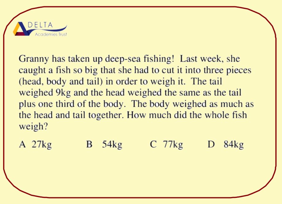 deltatrustmaths's tweet image. A Friday fishy #homeschool tale from our friends at @UKMathsTrust Enjoy! #mathseveryonecanathome #problemsolving