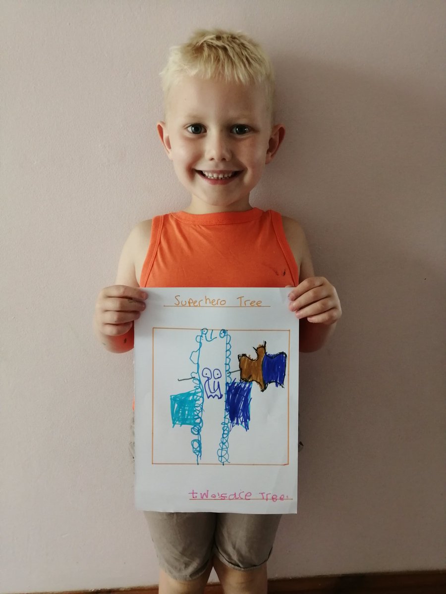 Sheree01334897's tweet photo. @BryncethinPS3 Charlie's done some amazing work this week here's his supper hero tree called twoface tree and it likes to help bats. https://t.co/UlFh4WEofF