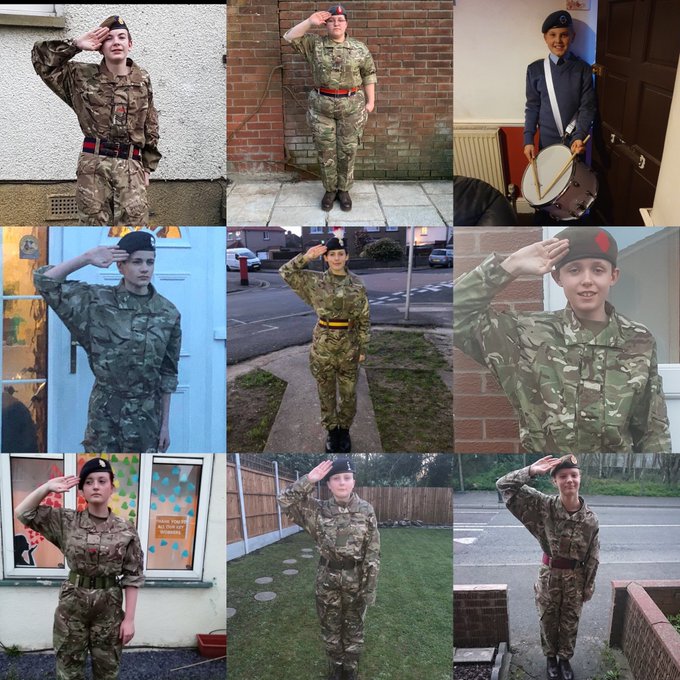 hrfca's tweet photo. #FlashbackFriday: It's been really moving to see cadets and CFAVs erupt in applause on Thursday nights for #ClapInUniform to show appreciation to all healthcare and key workers. 👏👏👏 #ArmedForcesWeek 

@DRM_Support https://t.co/f2WdMt7N1U