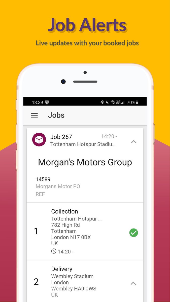 DASystems's tweet image. Get live job updates when using the topbox app! #topbox #app #couriers #live #driverapp #samedaycouriers #sameday #london #UK #saas #dasystems