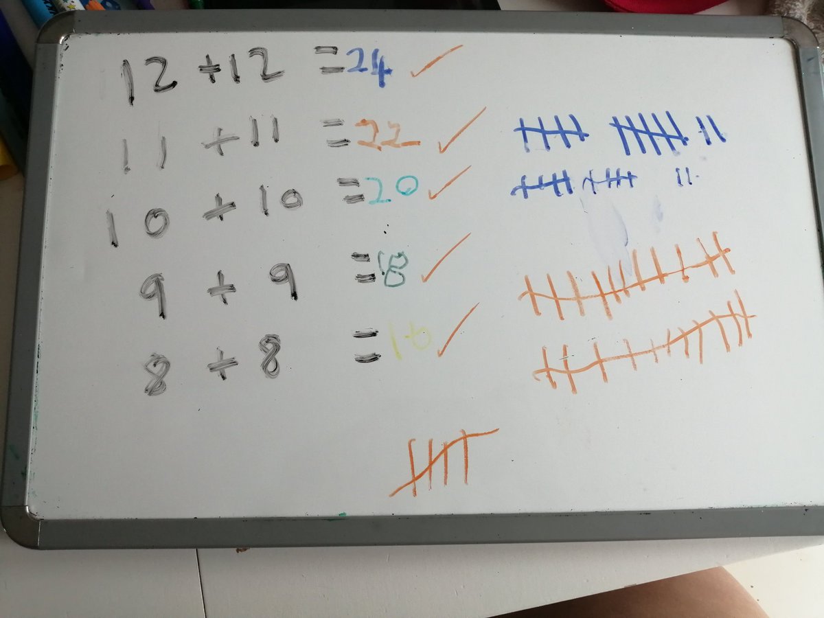 Sheree01334897's tweet photo. @BryncethinPS3 Charlie's number work using the 'gates' to help him count https://t.co/8nQm66nuEy