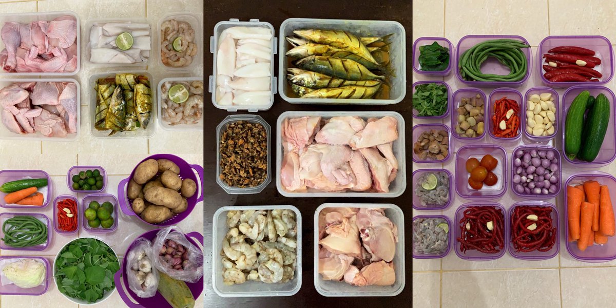 Tentang masak pagi-pagi dan menu sarapan serta bekal. Btw, aku juga suka food prep sehabis belanja, biar lebih rapi dan kalo masak tinggal cap cip cus. Membantu banget kalo mau masak cepet. 