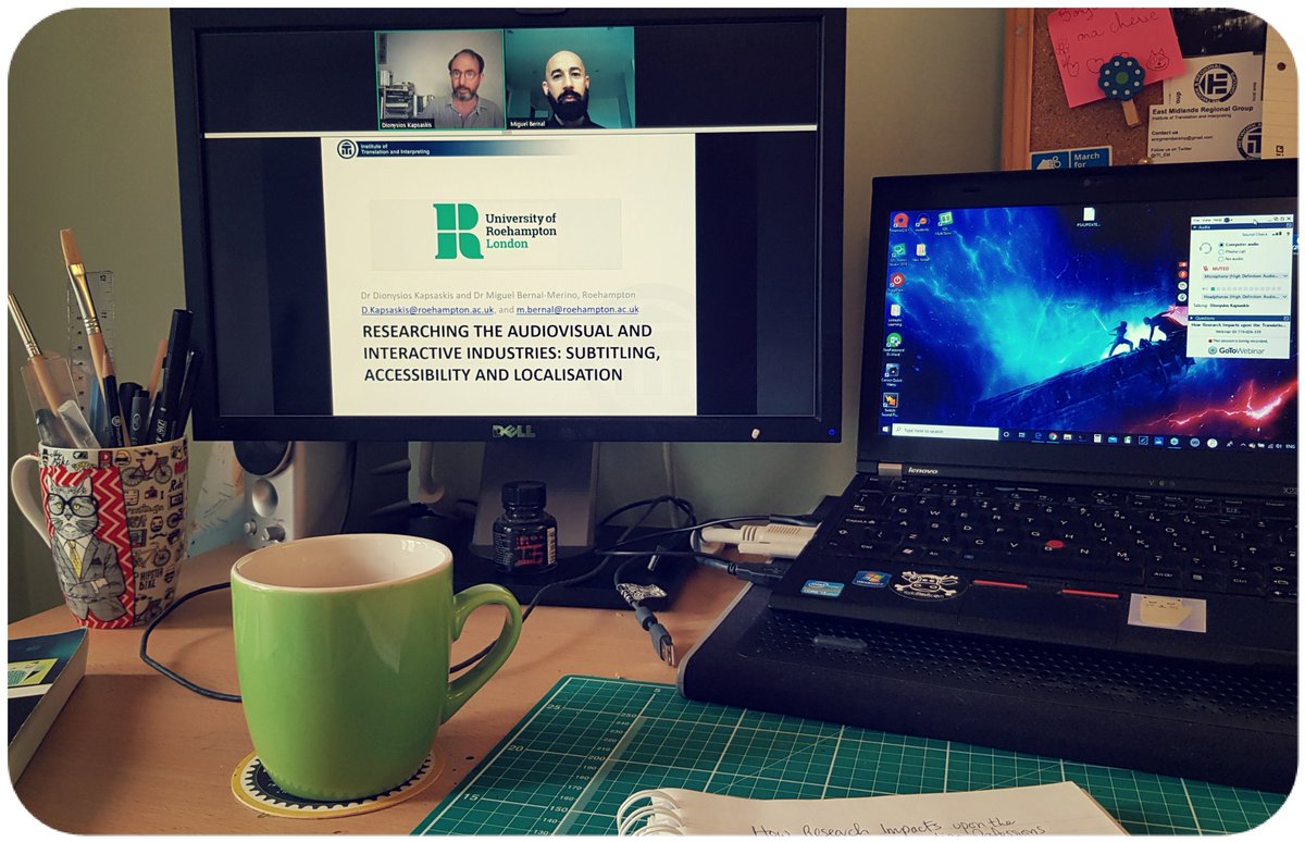 I'm really enjoying this morning's @ITIUK research webinar - I didn't realise how much fascinating translation research is happening around the world! #translationresearch #xl8