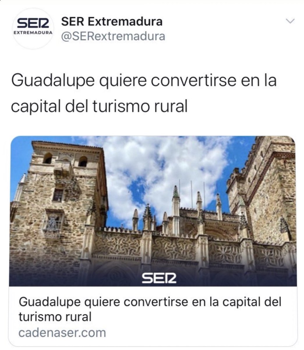celestedlabanda's tweet photo. Os dejo la entrevista que me hicieron sobre Guadalupe 👉🏻 https://t.co/VRS1N2oE73

#capitaldelturismorural 2020 https://t.co/8DfmgQvhLN
