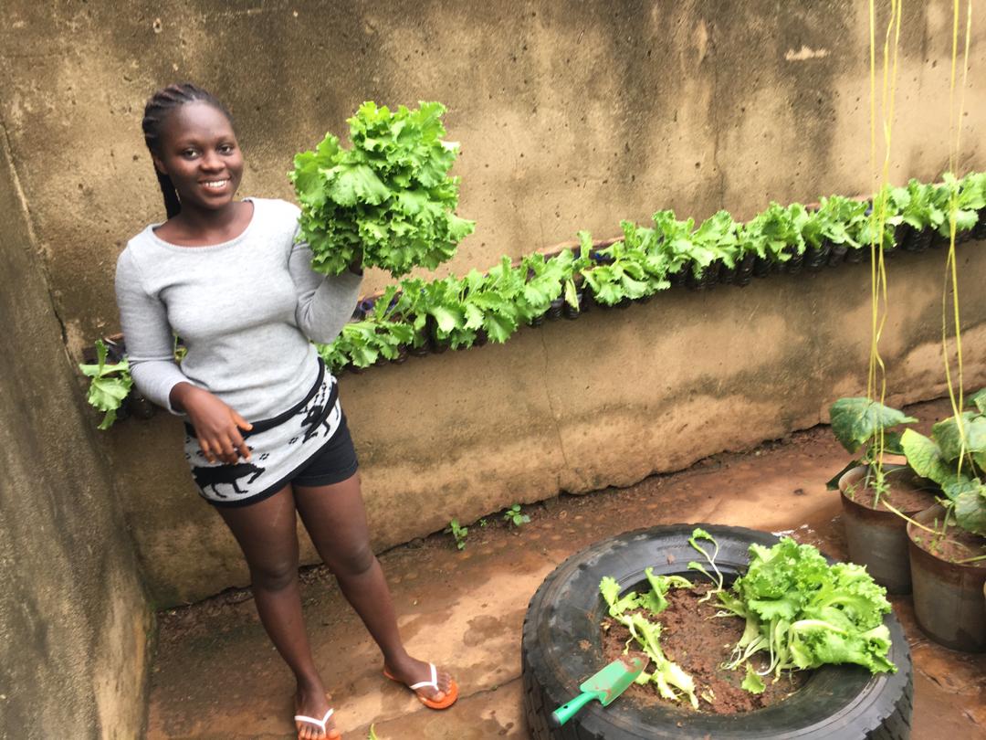 This is Cassandra Ofosuhemaa Aduoffei from Ceciyaa Foundation in #Ghana. She believes #organicfarming is better for the purpose of our #health. Let us Feed on what we produce for that is #Oraganic #FridayFarmDay.