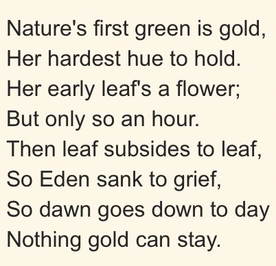 robert frost poem in the outsiders