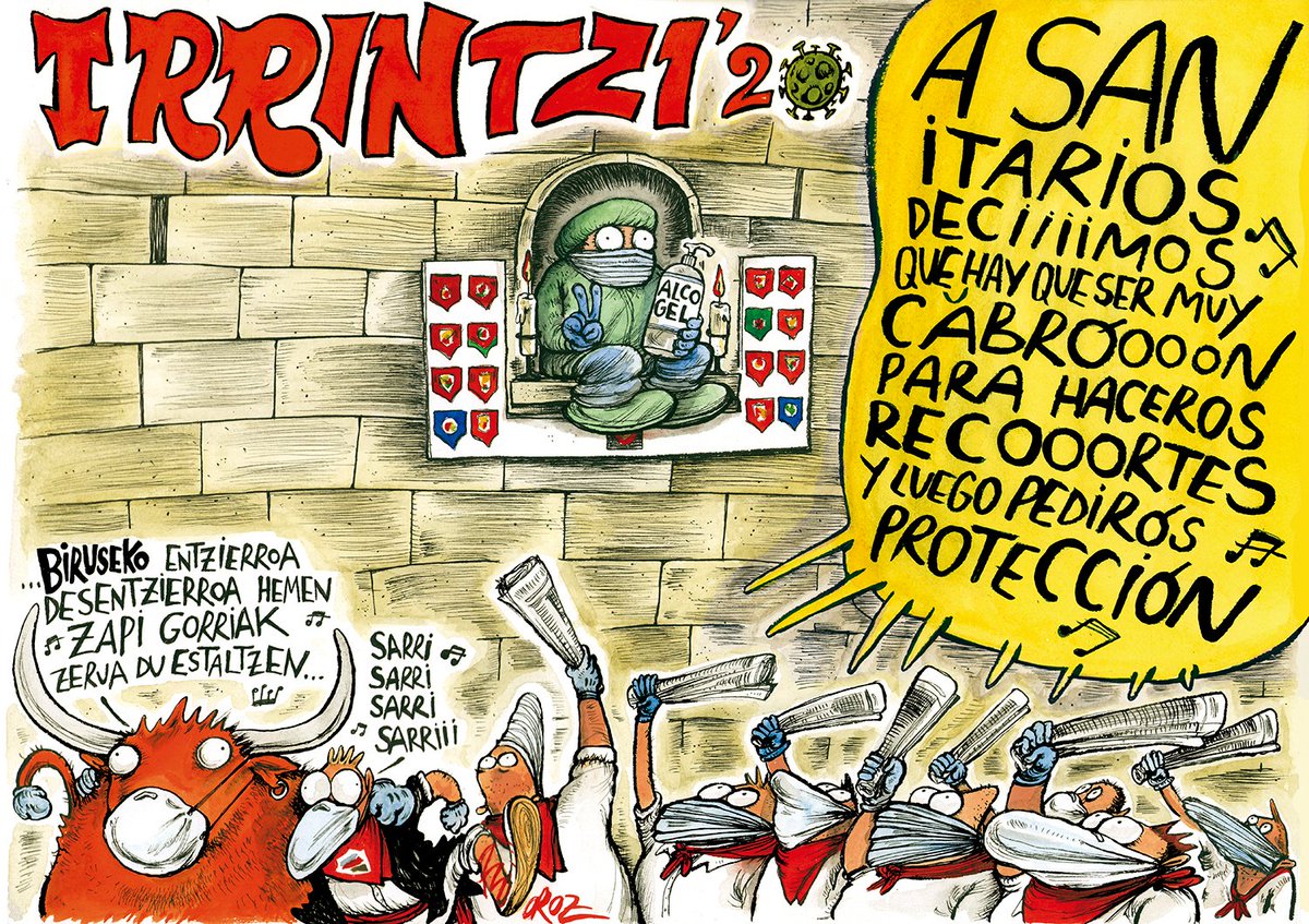 #PancartasSinSábana #Sanfermin2020 Peña <a href="/irrintzii/">Peña IRRINTZI</a> <a href="/ipfederazioa/">Federación Peñas Pamplona Iruñeko Peñen Federazioa</a>