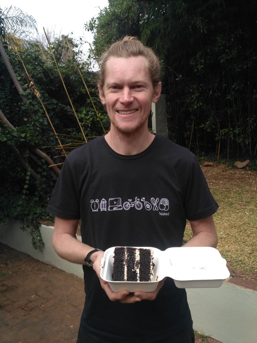 chrisjcherry's tweet photo. Wowee, surprise vegan birthday cake delivery from my employer @Naked_insurance! Thanks team!! :) https://t.co/lqkmURM5pu