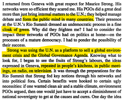 Isn't it puzzling that some policy makers now *encourage* riots & unrest? "Revolutionary changes are always more likely to occur in the midst of chaos" Goes back to Strong: the UN's oil businessman who first coupled panic & green capitalism to global governance (s: Dewar)