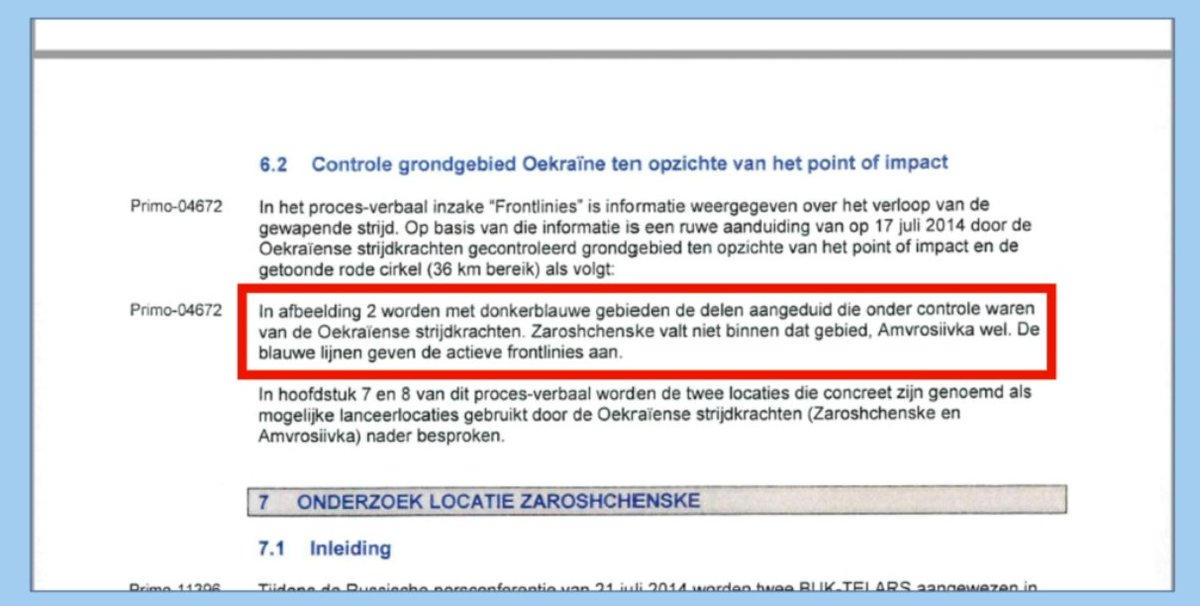 Further, Defense misstated that the JIT case file says the alternative launch site Zaroschenske was not under militant's control. But in fact the case file says the exact opposite.
