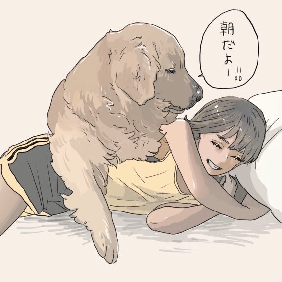 エースくんの朝のお仕事🐶☀️
可愛いので3分くらい寝たフリをし続けます🥴 