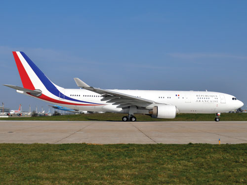 In fact you can ALSO see this in play on the A330 used by the French who are the only European nation almost as ridiculously self-obsessed as ourselves (okay, maybe the Swedes too). There the flag trails the......Oh. Oh waiiiit. That tail design looks a bit familiar doesn't it?